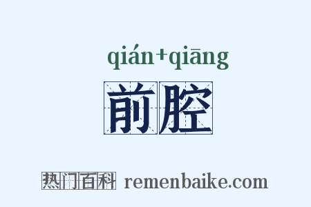 前腔是什么意思的图片